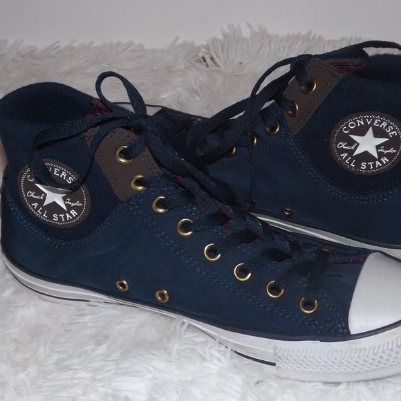Converse All Star Blue High Top Sneakers Sz. 9.5 - Picture 4 of 6